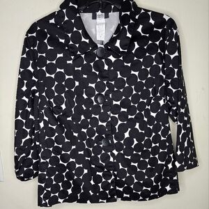 Studio 1940 Women's Black and White Polka Dot Jacket